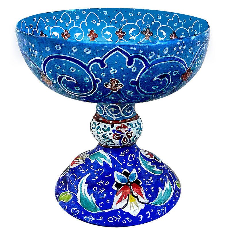 ظرف میناکاری آسمانی مدل J-1