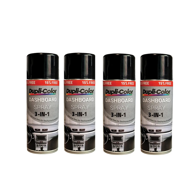 اسپری پولیش و براق کننده  داشبورد دوپلی کالر مدل عطری حجم 400 میلی لیتر مجموعه 4 عددی