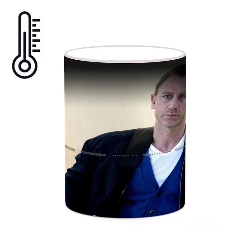 ماگ حرارتی کاکتی طرح دنیل کریگ Daniel Craig مدل mgh25762