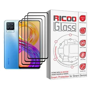 Ricoo Glass MIX003 Screen Protector For Realme 8 Pro Pack Of 3