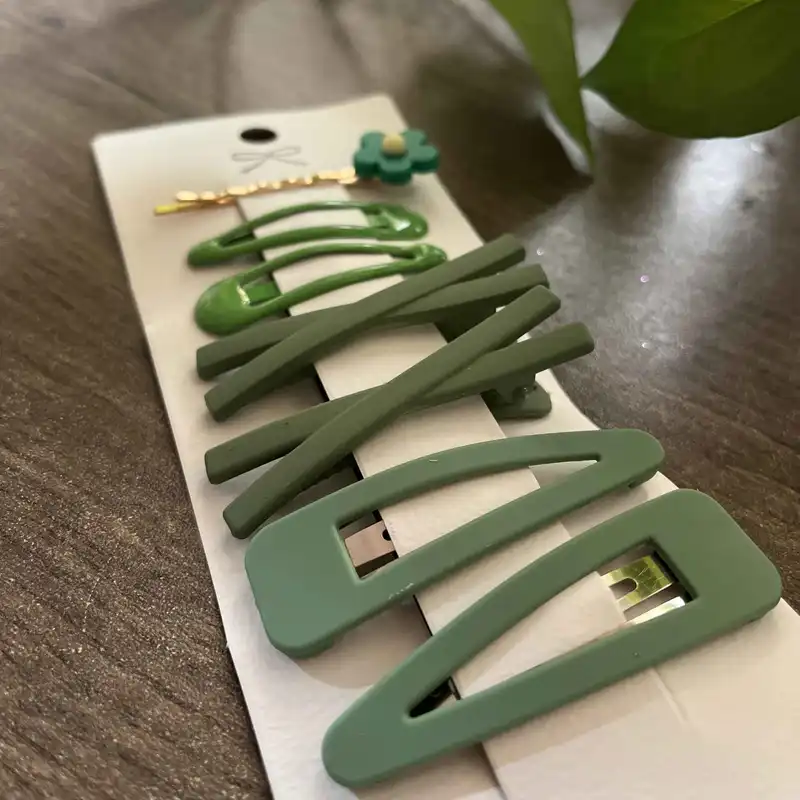 ست گیره و سنجاق مو دخترانه مدل 016 مجموعه 7 عددی