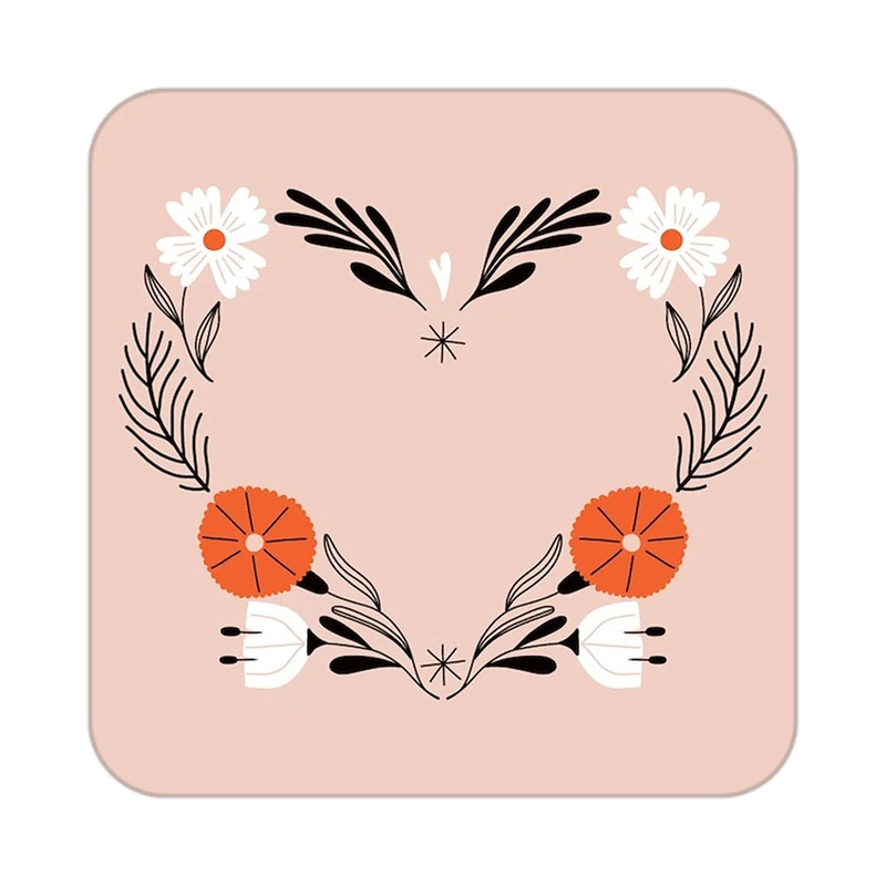 زیر لیوانی کاکتی طرح عاشقانه مدل mp37843