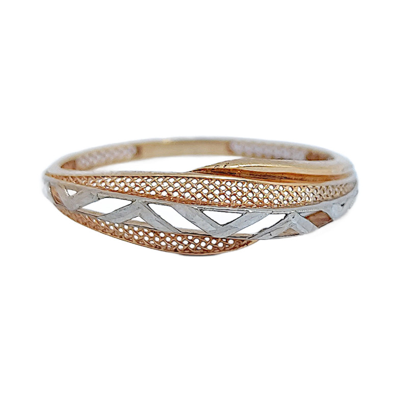 انگشتر طلا 18 عیار زنانه افرا مدل لوکس 086 سایز 55