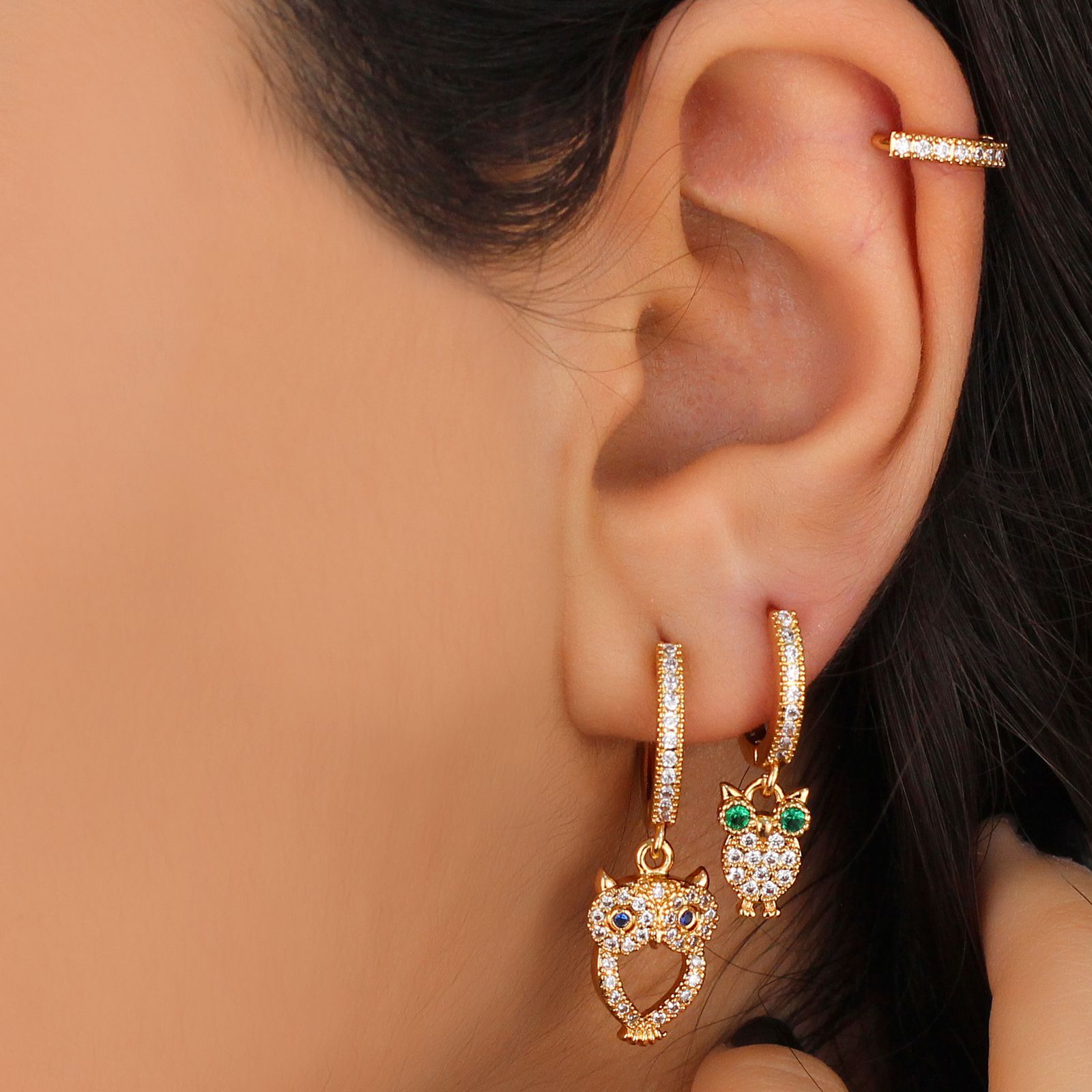 گوشواره زنانه وای اس ایکس مدل J651 بسته سه عددی -  - 2