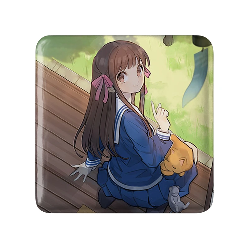 پیکسل خندالو طرح هوندا انیمه سبد میوه مدل مربعی کد 33997