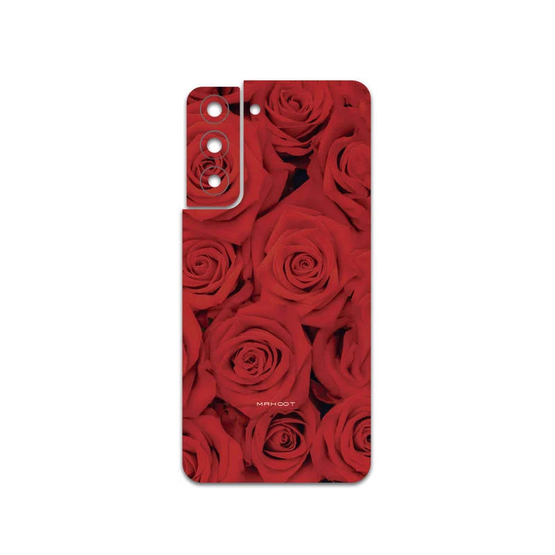 برچسب پوششی ماهوت مدل Red-Flower مناسب برای گوشی موبایل سامسونگ Galaxy S21 FE 5G