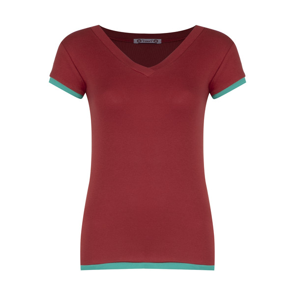 تی شرت زنانه افراتین کد 2556 رنگ قرمز