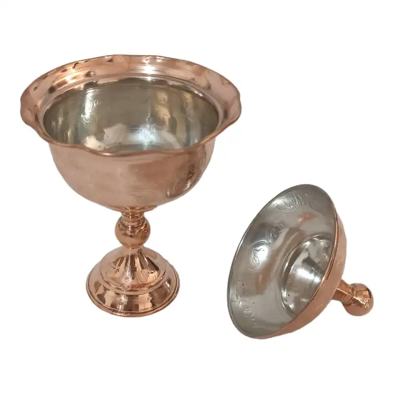 قندان مسی مدل پایه دار کد H-2058