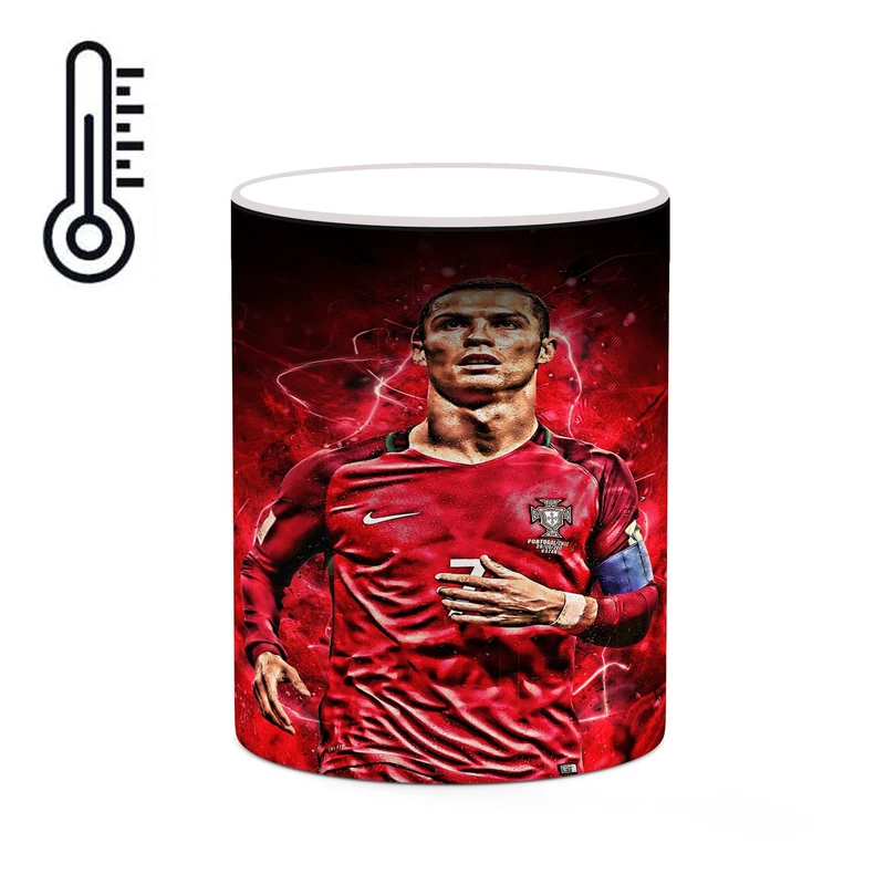 ماگ حرارتی کاکتی طرح Ronaldo رونالدو مدل mgh43041
