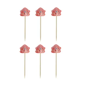 تاپر کیک مستر تم طرح دختر کفشدوزک کد 002 بسته 6 عددی