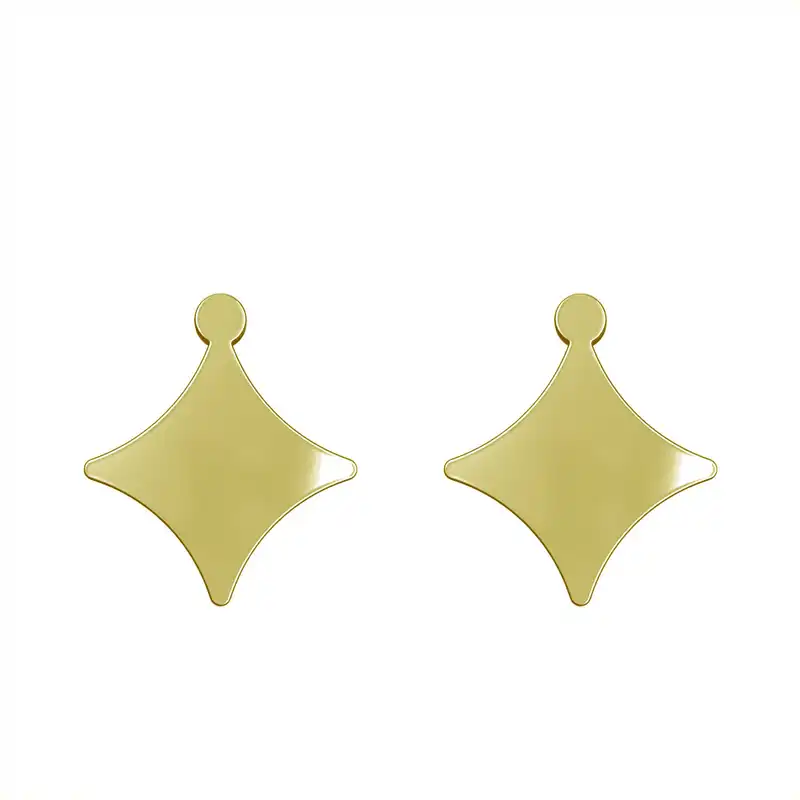 گوشواره طلا 18 عیار زنانه مدوپد مدل ستاره کد GA1-15513