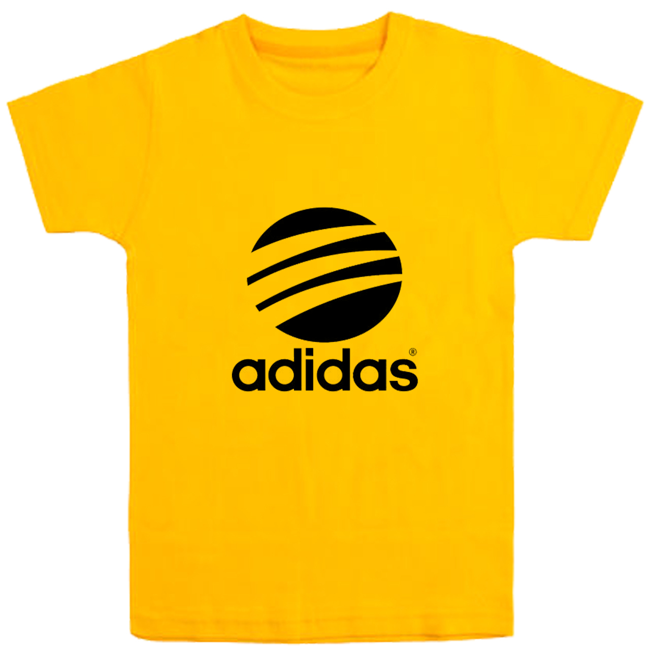 تی شرت آستین کوتاه پسرانه مدل توپ D196 رنگ زرد