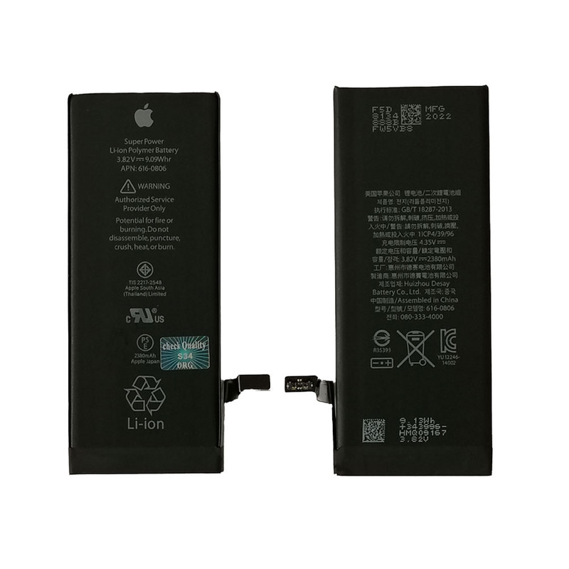باتری موبایل مدل APN :616-0806 ظرفیت 2380 میلی آمپر ساعت مناسب برای گوشی موبایل اپل iphone 6G