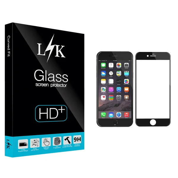 محافظ صفحه نمایش گلس ال کی مدل +HD مناسب برای گوشی موبایل اپل iphone 6/7/8