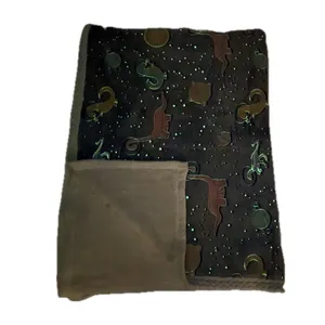 پتو 1 نفر مدل گوسفندی شب نما سایز 220x160 سانتی‌متر