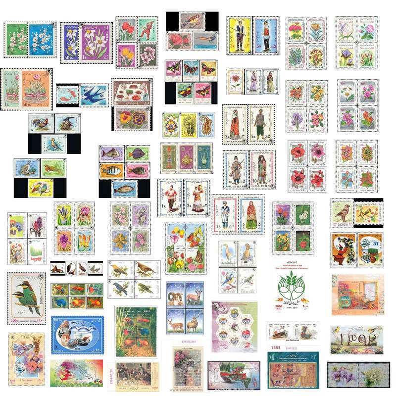 تمبر یادگاری مدل مجموعه نوروز ایران بسته 153 عددی