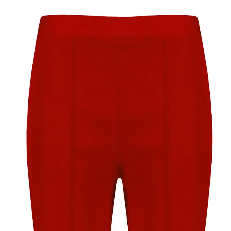 شلوار زنانه هاوین مدل 306 دمپا جلودوخت کمرکش رنگ قرمز