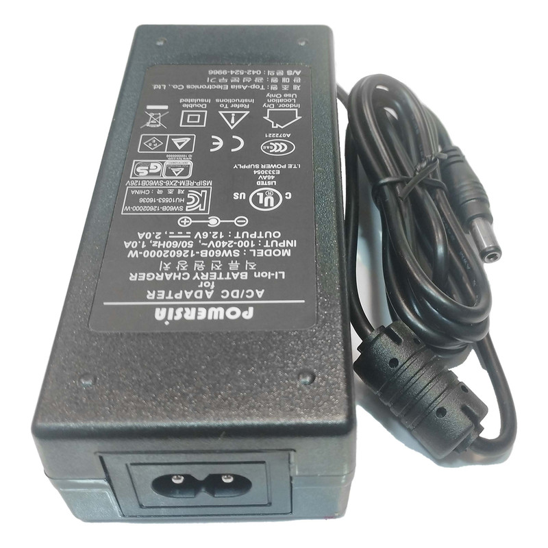 شارژر باتری لیتیومی پاورسیا مدل 3Cell-12.6V-2A