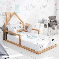 تختخواب نوزاد روستیک دکور مدل Op1