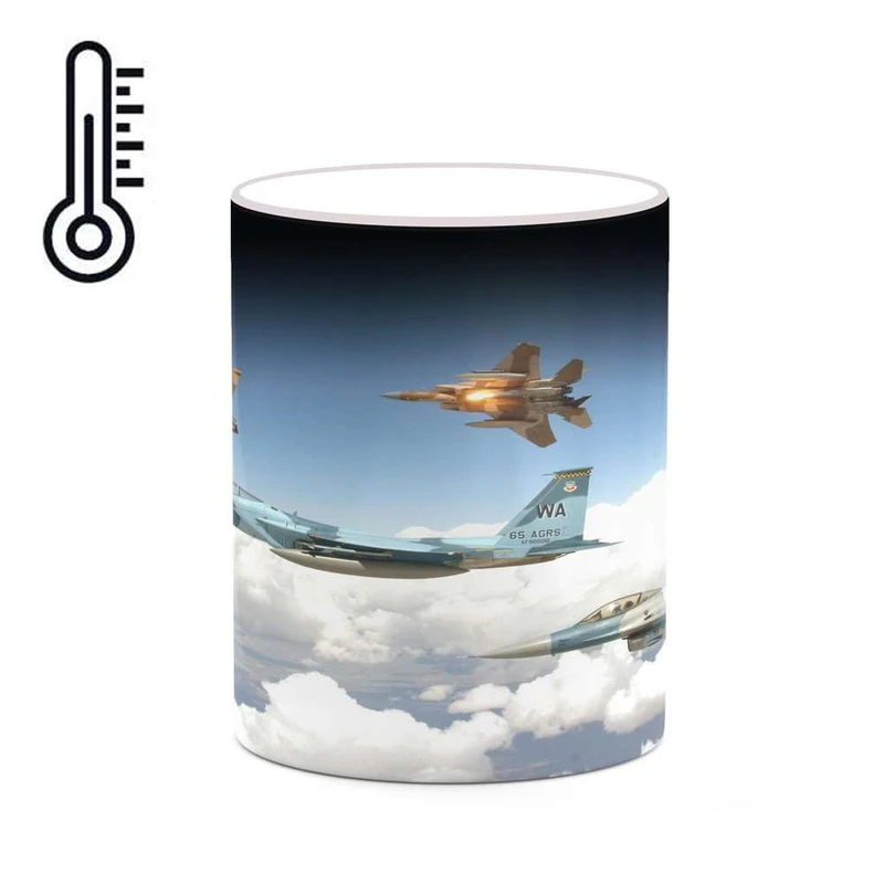 ماگ حرارتی کاکتی مدل هواپیمای جنگنده کد mgh20414