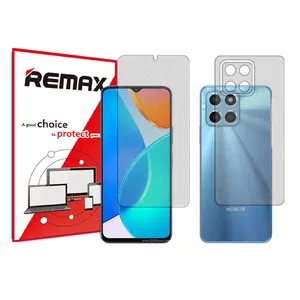 Remix matte screen protector HyMTT model suitable for the Honor X6 mobile phone along with the back of the phone