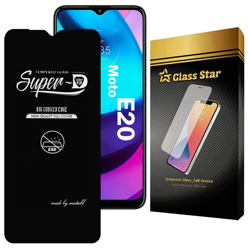 محافظ صفحه نمایش گلس استار مدل SUPERDNS مناسب برای گوشی موبایل موتورولا Moto E20