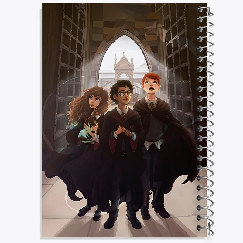 دفتر شطرنجی 50 برگ خندالو طرح هری پاتر (Harry Potter) کد N2463