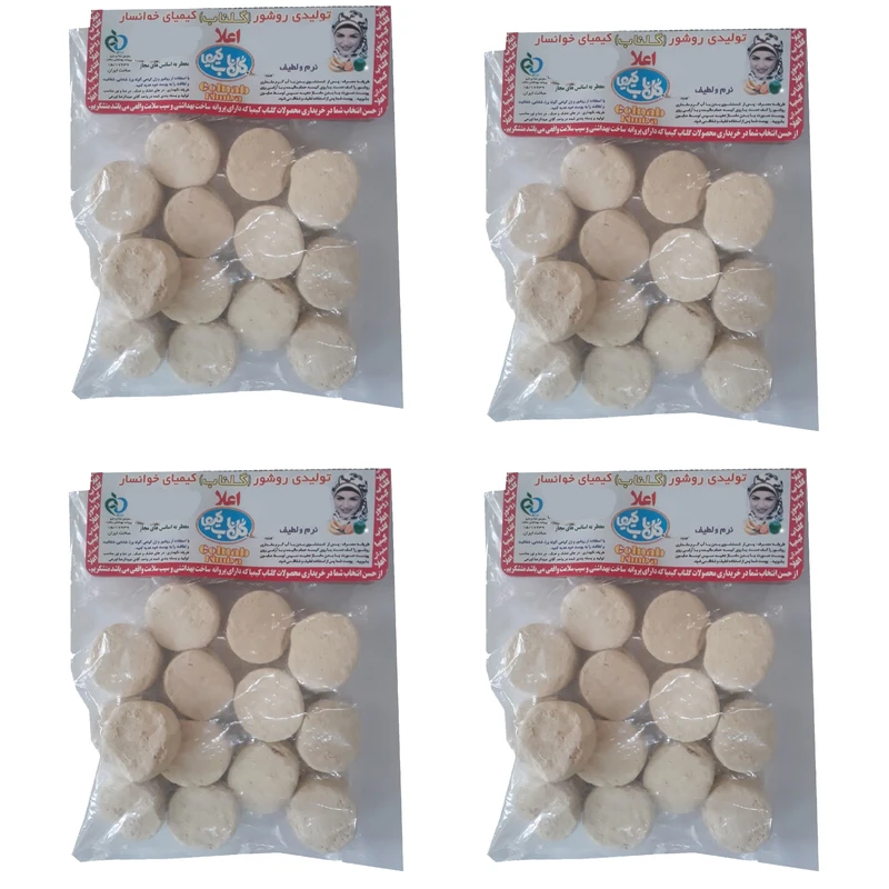 سفیدآب گل ناب کیمیا مدل  1 وزن 400 گرم بسته 4 عددی