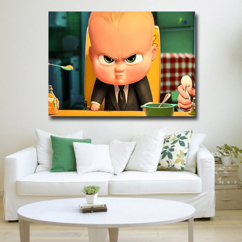 تابلو کودک و نوزاد مدل بچه رئیس کد 12