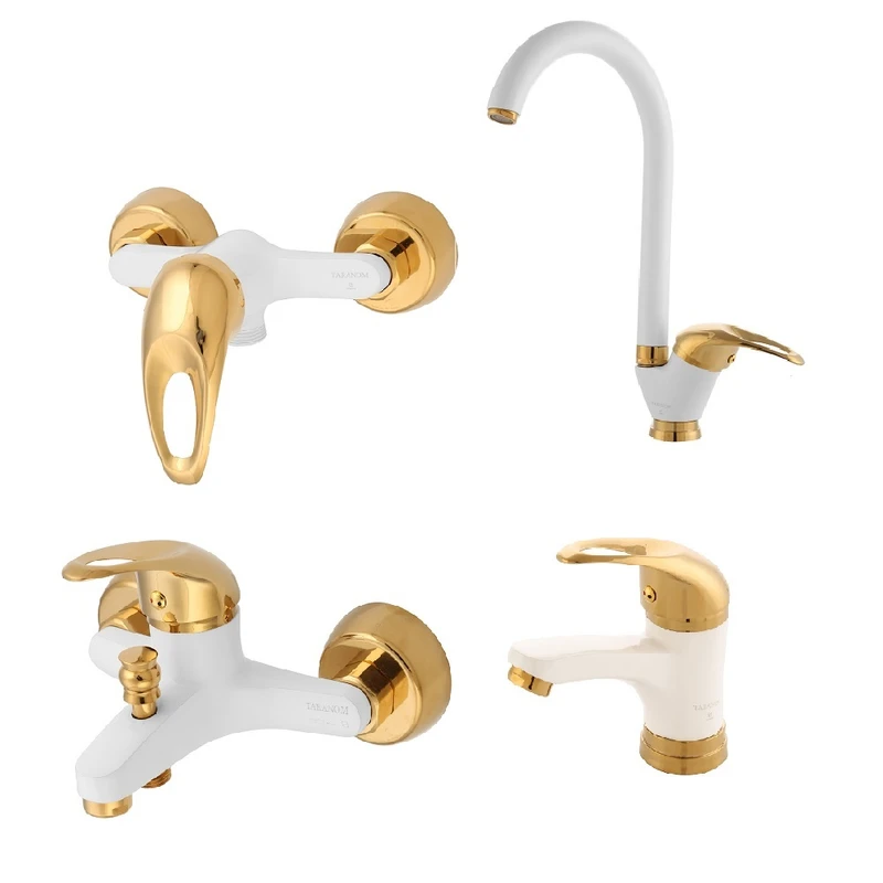 ست شیرآلات ترنم مدل سولار پلاسSTمجموعه4 عددی 