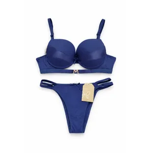 ست شورت و سوتین زنانه مدل کاپ دار فنردار