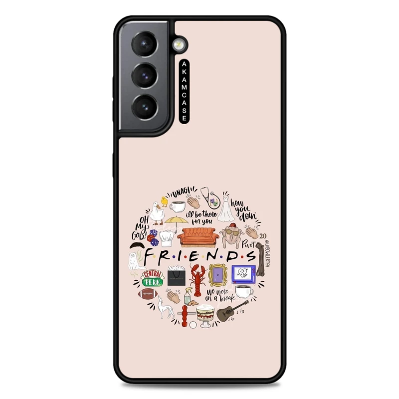 کاور آکام مدل AMCWSGS21-FRIENDS3 مناسب برای گوشی موبایل سامسونگ Galaxy S21