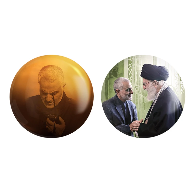 مگنت خندالو طرح سردار قاسم سلیمانی کد 1259412604 مجموعه 2 عددی