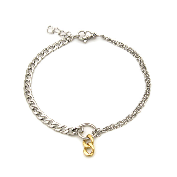 دستبند طلا 18 عیار زنانه مانچو مدل bfg236