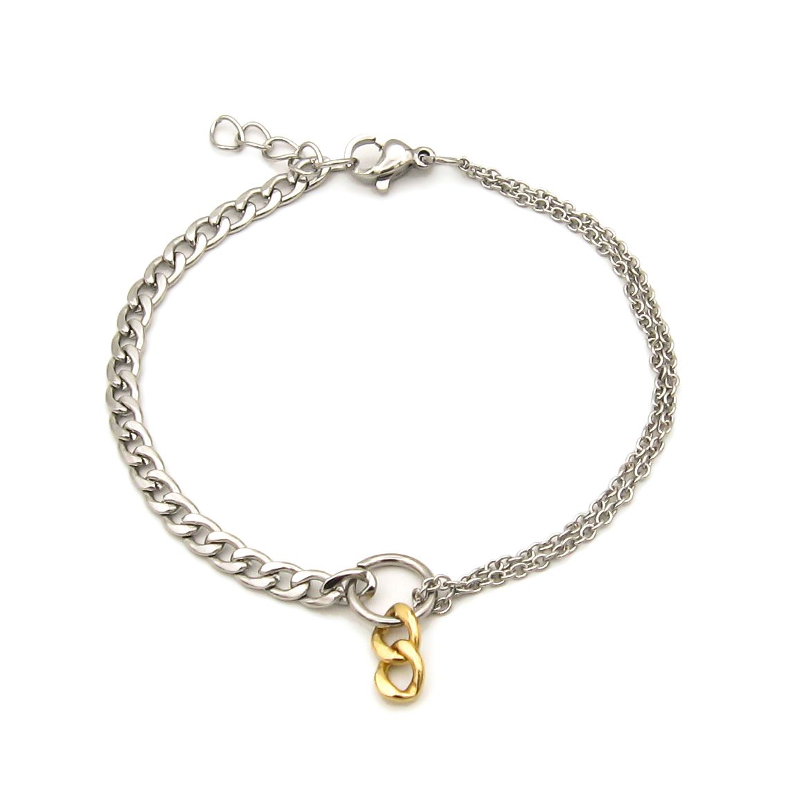 دستبند طلا 18 عیار زنانه مانچو مدل bfg236 -  - 1