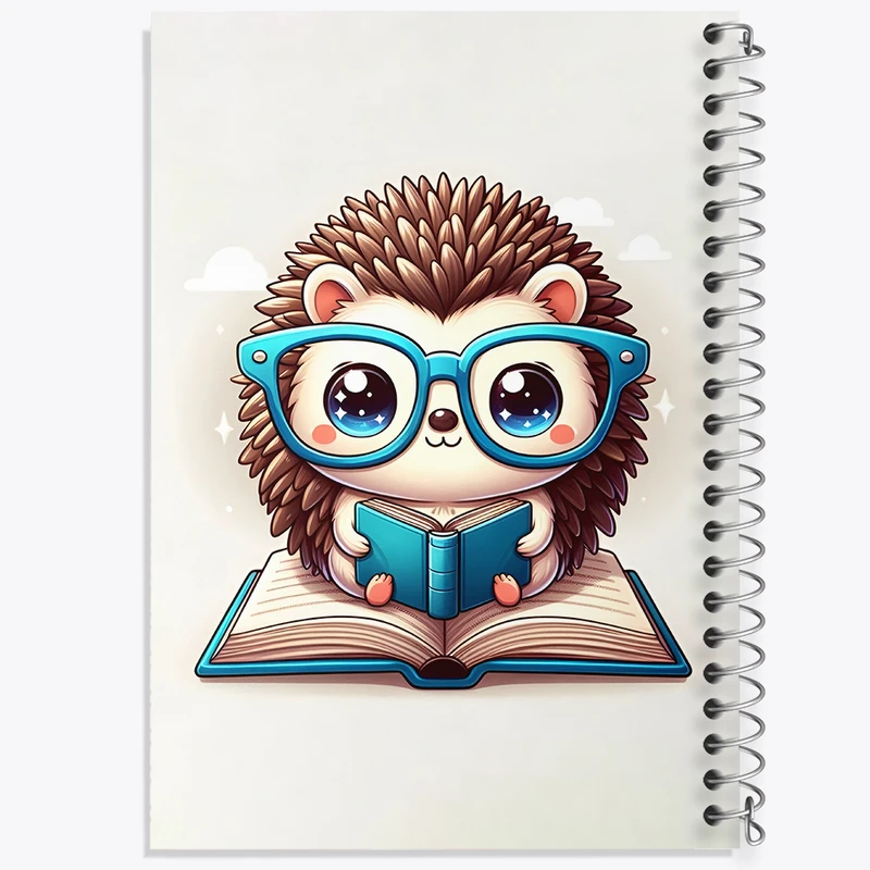 دفتر لیست خرید 50 برگ خندالو طرح جوجه تیغی کتاب خوان کد N5082