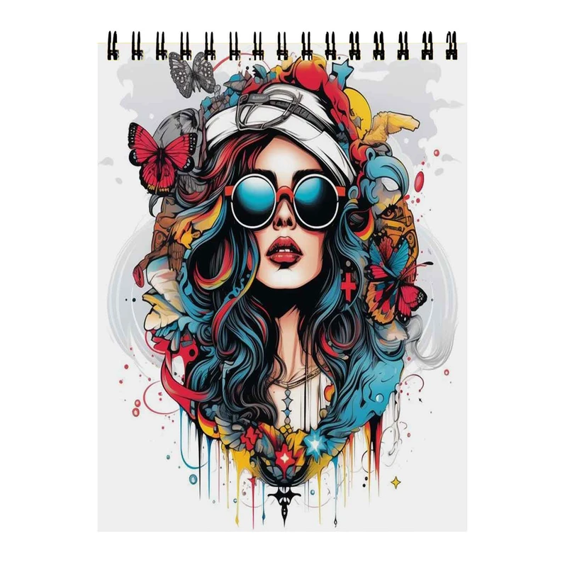 دفتر برنامه ریزی 50 برگ طرح دختر فانتزی کد 38