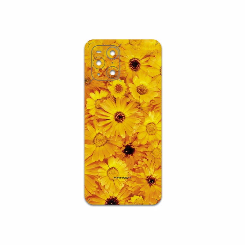 برچسب پوششی ماهوت مدل Yellow-Flower مناسب برای گوشی موبایل اپو Find X3 Pro