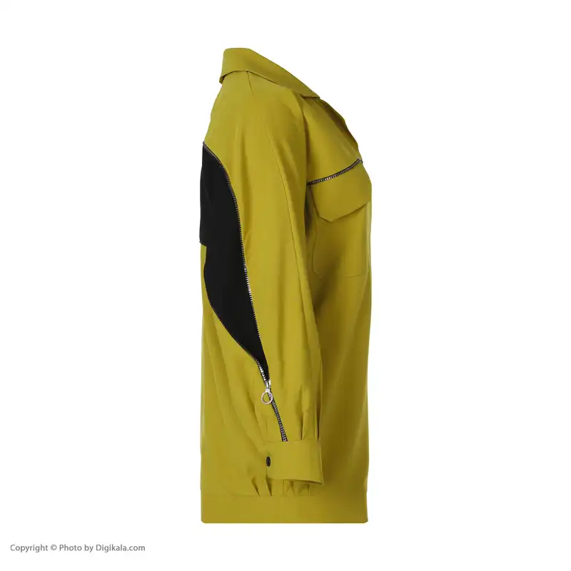 مانتو کتی زنانه نیلا کد 1206 رنگ لیمویی