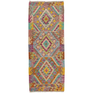 گلیم دستباف کناره طول دو متر سی پرشیا کد 813096