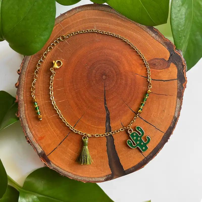 پابند زنانه دل تافته مدل کاکتوس کد Del_A25