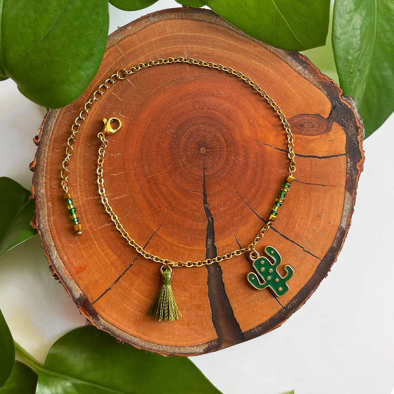 پابند زنانه دل تافته مدل کاکتوس کد Del_A25