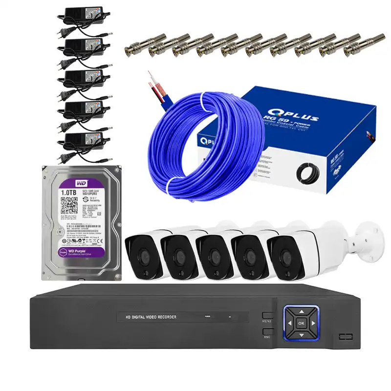 سیستم امنیتی کامل دوربین مداربسته مدل 2005