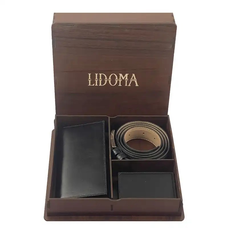 ست هدیه مردانه مدل چرم طبیعی LO-6