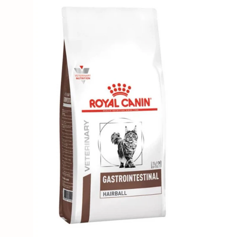 غذای خشک گربه رویال کنین مدل gastrointestinal hairball وزن 2 کیلوگرم