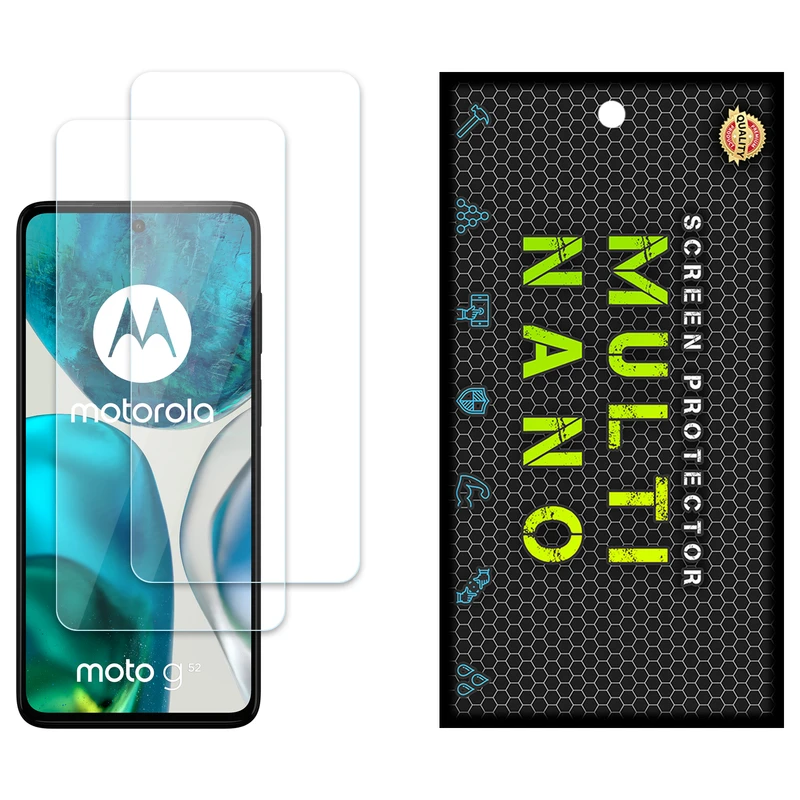 محافظ صفحه نمایش مولتی نانو مدل X-S2N مناسب برای گوشی موبایل موتورولا Moto G52 بسته دو عددی