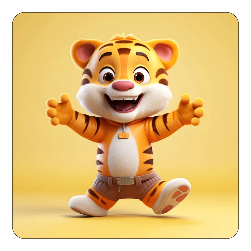 مگنت کاکتی طرح حیوانات کارتونی مدل mp27845