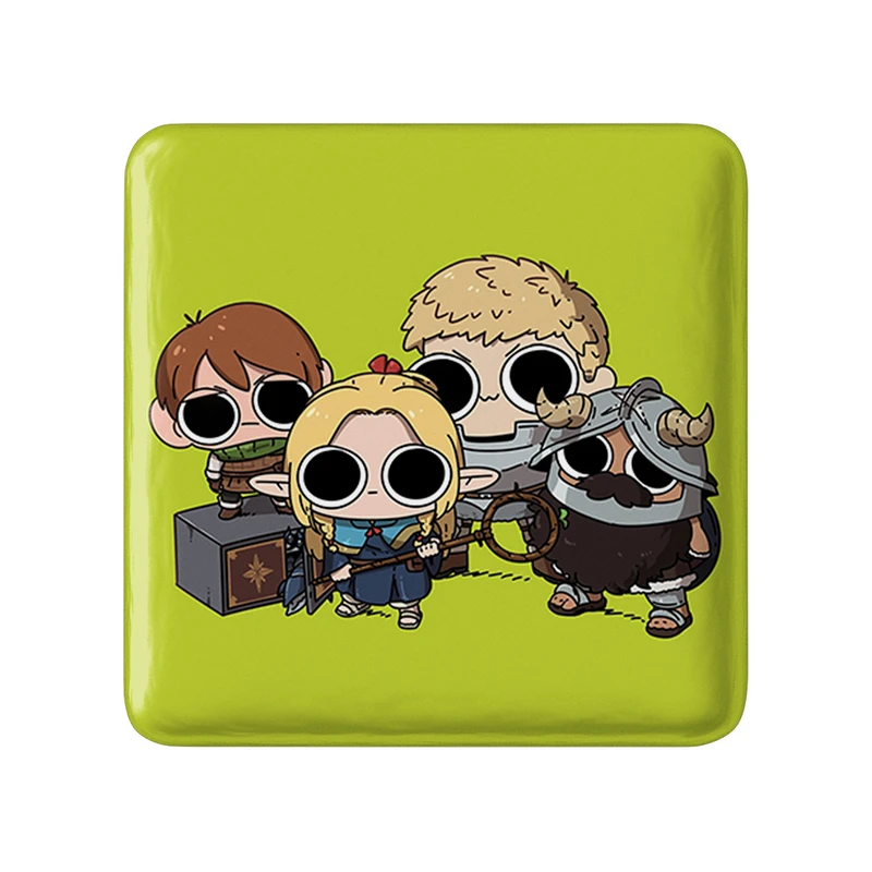 مگنت خندالو طرح انیمه خوشمزه در سیاه چال مدل مربعی کد 35894