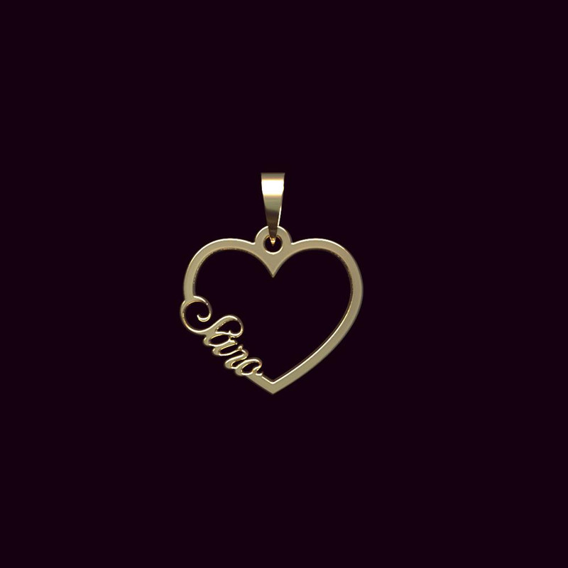 آویز گردنبند طلا 18 عیار زنانه مدوپد مدل اسم سارو saro کد PB1-10119