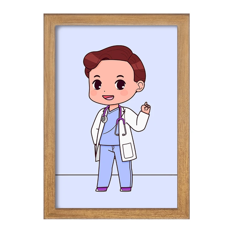 تابلو خندالو مدل پزشک و پرستار کودکانه کد 36488